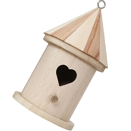 Gatuida Holz Vogelhaus DIY Unbehandeltes Bemalbares Vogelhäuschen für Garten für Kleine Vögel Wie und Dekorativ und Platzsparend Gatuida Holz Vogelhaus DIY Unbehandeltes Bemalbares Vogelhäuschen für Garten für Kleine Vögel Wie und Dekorativ und Platzsparend von Gatuida