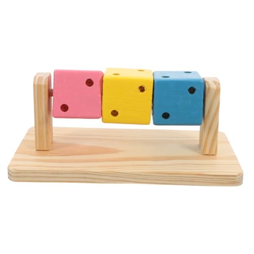 Gatuida Holz kauspielzeug für Zwerghamster und Kleintiere Natürlicher Kauwürfel zur Zahnpflege Multifunktionales Hamsterspielzeug aus Sicherem Naturholz für Beschäftigung und Gesundheit von Gatuida
