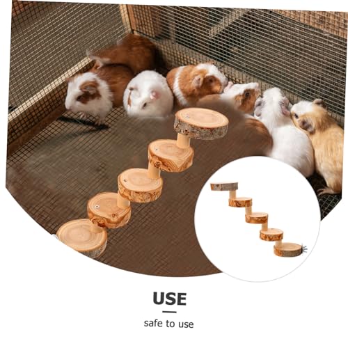Gatuida Holzleiter für Hamster Stufig Natürliche Kletterleiter aus Stabilem Holz Hamster Kauspielzeug Trainingsleiter für Zwerghamster Mäuse und Kleine Nagetiere Gatuida Holzleiter für Hamster Stufig Natürliche Kletterleiter aus Stabilem Holz Hamster Kauspielzeug Trainingsleiter für Zwerghamster Mäuse und Kleine Nagetiere von Gatuida