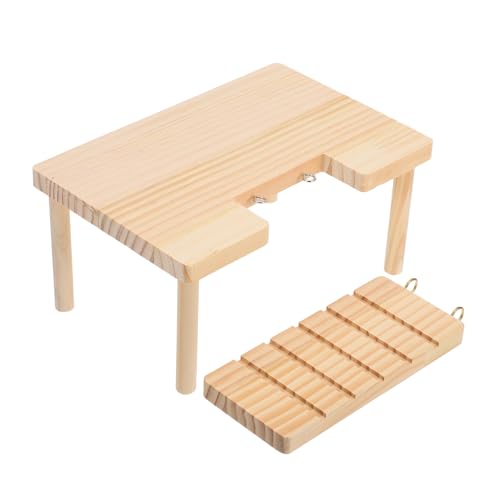 Gatuida Holzplattform mit Leiter für Kleintiere Mehrstöckige Hamster Rampe Nachhaltiges Dekoratives Kletterhaus für Hamster Meerschweinchen Kaninchen und Chinchillas Fördert Bewegung und Gatuida Holzplattform mit Leiter für Kleintiere Mehrstöckige Hamster Rampe Nachhaltiges Dekoratives Kletterhaus für Hamster Meerschweinchen Kaninchen und Chinchillas Fördert Bewegung und von Gatuida