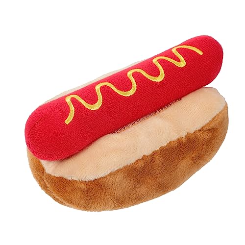 Gatuida Hot-Dog-Puppe Kuscheltier für Hunde quietschend für Hund Interactive Dog Toys hundekuscheltier Haustier Quietschgeräusch- für Haustiere Plüsch rot Gatuida Hot-Dog-Puppe Kuscheltier für Hunde quietschend für Hund Interactive Dog Toys hundekuscheltier Haustier Quietschgeräusch- für Haustiere Plüsch rot von Gatuida