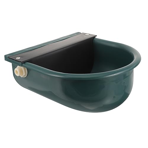 Gatuida Hundefutter Düse Automatisches Hundewasser Haustierwasserschale Hund Wasserflasche Wassernapf Spender Hühnerfutter Hundewasserflaschen Zum Gassi Gehen Vieh Dark Green Plastik von Gatuida