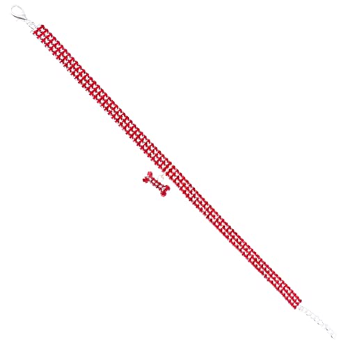 Gatuida Hundehalsband mit Verstellbares Halsband für Stilvolles Langlebiges Design Rot und Outdoor Aktivitäten Hundehalsband für Modebewusste Haustiere von Gatuida