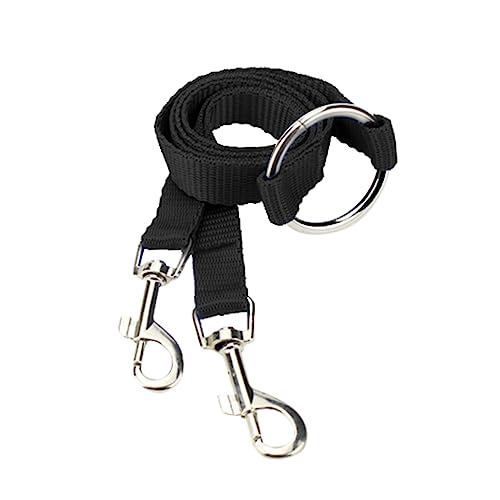 Gatuida Hundeleine Mit Zwei Geschirr Hundeseile Leine Für Laufgürtel Für Hunde Hundeleinen Für Kleine Hunde Haustiere Führt Leicht Seil Hundeleine Mehrere Seil Leine Hundegürtel Black von Gatuida