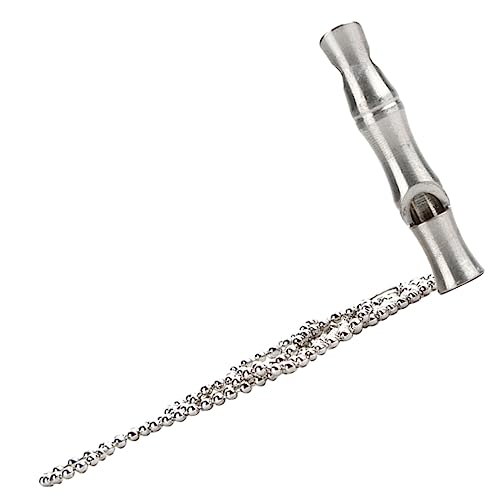 Gatuida Hundepfeife mit Kette Lauter Signalton für Hundetraining Bell Funktion Notfall und Camping Pfeife Robustes Outdoor Survival Zubehör Gatuida Hundepfeife mit Kette Lauter Signalton für Hundetraining Bell Funktion Notfall und Camping Pfeife Robustes Outdoor Survival Zubehör von Gatuida