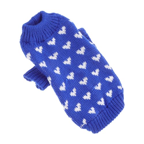 Gatuida Hundepullover Strickpullover mit Herzmuster Atmungsaktiver Verschleißfester Hundewinterpullover für Kleine Hunde Kuscheliger Valentinstag Pullover für Welpen Gatuida Hundepullover Strickpullover mit Herzmuster Atmungsaktiver Verschleißfester Hundewinterpullover für Kleine Hunde Kuscheliger Valentinstag Pullover für Welpen von Gatuida