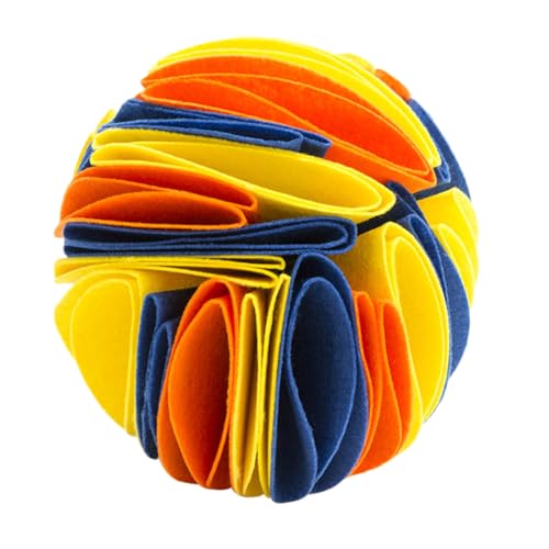 Gatuida Interaktiver Hundesnuffle Ball aus Waschbarem Stoff Langsames Fressen Beschäftigungsspielzeug für Hunde Fördert Langsames Essen und Mentale Stimulation Geeignet für Kleine und von Gatuida