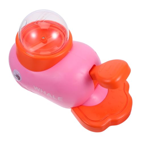 Gatuida Interaktiver Hundespielzeug Futterspender Drehbarer Snack Dispenser mit Knopf Langsame Futterfreigabe für Gesunde Fütterung Training von Welpen und Kontrollierte Portionierung von Gatuida