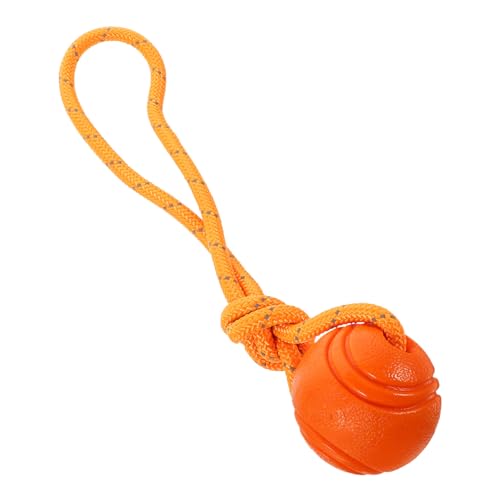 Gatuida Interaktives Kauspielzeug für Hunde Robuster Gummiball zur Zahnpflege Orange Squeaky für Haustiere gegen Langeweile und Stress Gatuida Interaktives Kauspielzeug für Hunde Robuster Gummiball zur Zahnpflege Orange Squeaky für Haustiere gegen Langeweile und Stress von Gatuida