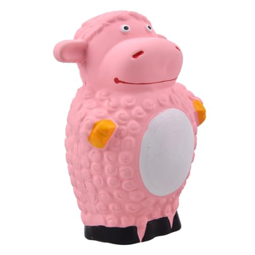 Gatuida Interaktives Welpen Kauspielzeug aus Langlebigem Latex Pinkes Stehendes Schaf mit Quietscher Zahnpflegendes Beißspielzeug für Kleine und Mittlere Hunde Stressabbauend und Gatuida Interaktives Welpen Kauspielzeug aus Langlebigem Latex Pinkes Stehendes Schaf mit Quietscher Zahnpflegendes Beißspielzeug für Kleine und Mittlere Hunde Stressabbauend und von Gatuida