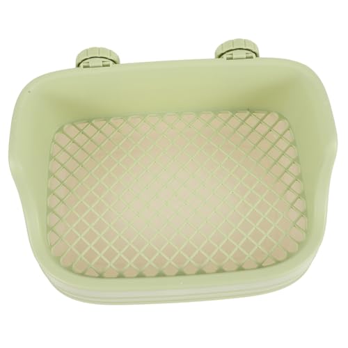 Gatuida Kaninchentoilette aus Kunststoff Quadratisch mit Auslauf Design Trainings Toilette für Kleintiere Wie Kaninchen Meerschweinchen und Chinchillas Geruchsfrei Leicht zu Reinigen Grün von Gatuida