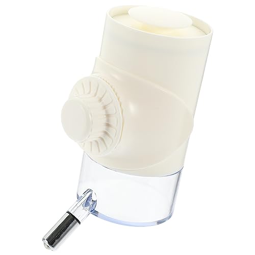 Gatuida Katze Hund Futterautomat Katzenbrunnen Käfig Filter Katzenwasserspender Nicht verschütten Dog Water Bottle hundewasserflasche Haustier-Wasserflasche Katze hängende Flasche pp Weiß von Gatuida