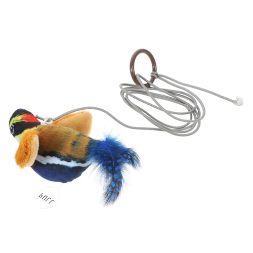 Gatuida Katzengeräuschspielzeug Für Wohnungskatzen Vogel Katzenspielzeug Katzen-Teaser Katzentür Katzenspielzeug Mit Federn Kätzchen-Vogel- Hängend Hoch Drinnen Led Pp von Gatuida