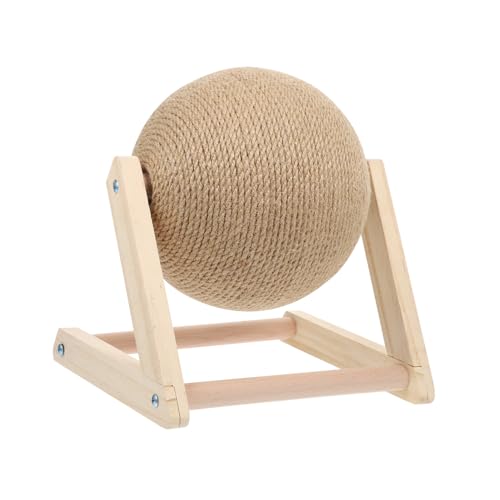 Gatuida Katzenspielzeug Ball Für Katzen Interaktives Kratzspielzeug Für Kätzchen Kugelförmige Kratzbälle Und Kratzen Für Indoor Unterhaltung Khaki von Gatuida