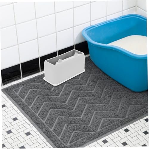 Gatuida Katzenstreuschaufelhalter Katzenklo Zubehör Niedlicher Katzenform Aufbewahrungshalter Graues Design Für Saubere Toilettenorganisation von Gatuida