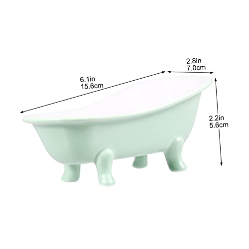 Gatuida Keramik Hamster Badewanne Grün Kühlendes Schlafnest Kleintier Haustier Waschbecken Sandbad Nagergehege Geeignet für Hamster und Kleine Haustiere von Gatuida