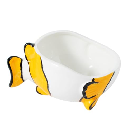 Gatuida Keramischer Futternapf für Haustiere Wasserschüssel mit Einzigartigem Fischdesign rutschfest und Leicht zu Reinigen für Katzen und Hunde Spülmaschinenfest Sicher und Langlebig Gatuida Keramischer Futternapf für Haustiere Wasserschüssel mit Einzigartigem Fischdesign rutschfest und Leicht zu Reinigen für Katzen und Hunde Spülmaschinenfest Sicher und Langlebig von Gatuida