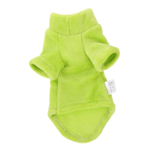Gatuida Kleidung für Haustiere winterjaken cat Jacke katzenoutfit Winteroutfit Pulli für Katzen groß Outfits Katzenjacke Winter-Haustier- plüschige katzenkleidung Samt Light Green von Gatuida