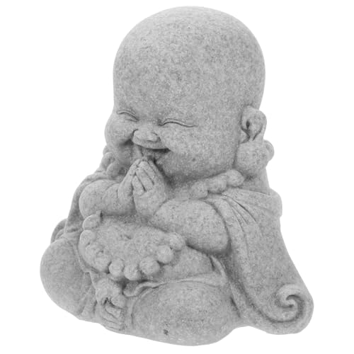 Gatuida Kleine Buddha Statue für Aquarium und Schreibtisch Vintage Zen Dekoration Feine Handwerkskunst Leichte Langlebige Buddha Figur für Fischbecken und Meditationsräume von Gatuida