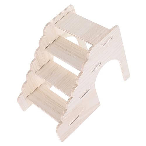 Gatuida Kleine Haustierleiter aus Holz Kletterspielzeug für Hamster Meerschweinchen und Andere Kleintiere zur Gestaltung Käfigs für Spielspaß zu Reinigen und Platzsparend von Gatuida
