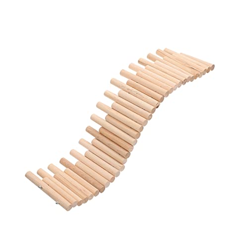 Gatuida Kleines Haustier Kletterspielzeug Hamster Treppe Aus Holz Mit Abtrennung Für Hohe Kletterleiter Für Käfig Dekoration Für Nagetiere von Gatuida