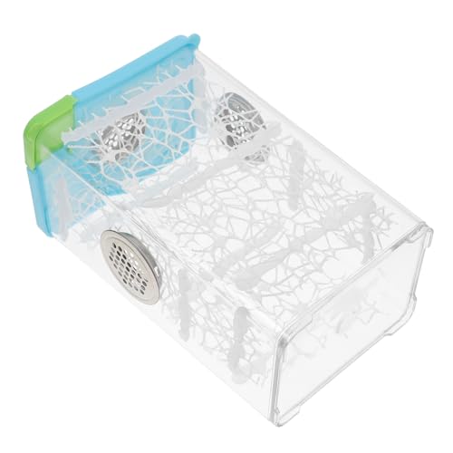 Gatuida Kleines Transparentes Springspinne Terrarium mit Abnehmbarem Deckel Reptilienfreundliches Platzsparendes Gehege für Zuhause und Büro Einfache Reinigung und Klare Sicht zur von Gatuida