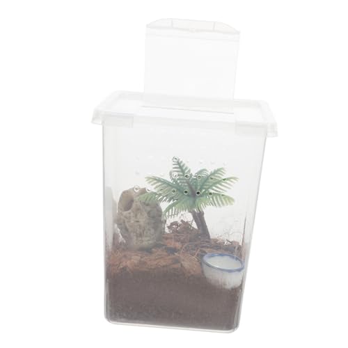 Gatuida Kleines Transparentes Springspinnen Zuchtterrarium mit Komfortablem Nicht Einsperrendem Design Platzsparend für Reptilien und Spinnen als Futter und Aufzuchtbox Gatuida Kleines Transparentes Springspinnen Zuchtterrarium mit Komfortablem Nicht Einsperrendem Design Platzsparend für Reptilien und Spinnen als Futter und Aufzuchtbox von Gatuida
