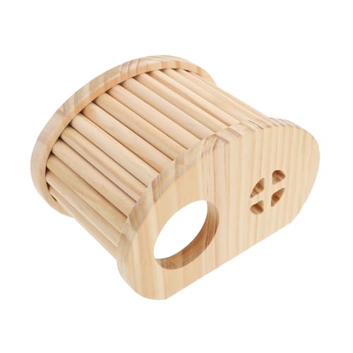 Gatuida Kleintier Holzversteck mit Beißfestem Design Warmes Schlafhaus für Kleine Haustiere Wie Hamster Meerschweinchen Igel und Kleine Hühner Vielseitig als Brutbox Geeignet von Gatuida