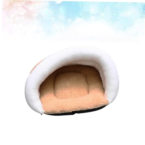 Gatuida Kuscheliges Katzenbett Für Haustiere Warmes Schlafnest Für Katzen Beige Ohrenstil Weiche Matte Für Einen Gemütlichen Schlafplatz Für Ihre von Gatuida