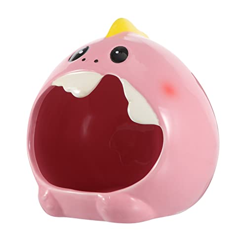 Gatuida Lustiges Cartoon Hamster Nest aus Keramik Gemütliches Schlafbett für Hamster Chinchillas und Andere Kleintiere Geeignet für Jahreszeiten Mittlere Rosa von Gatuida