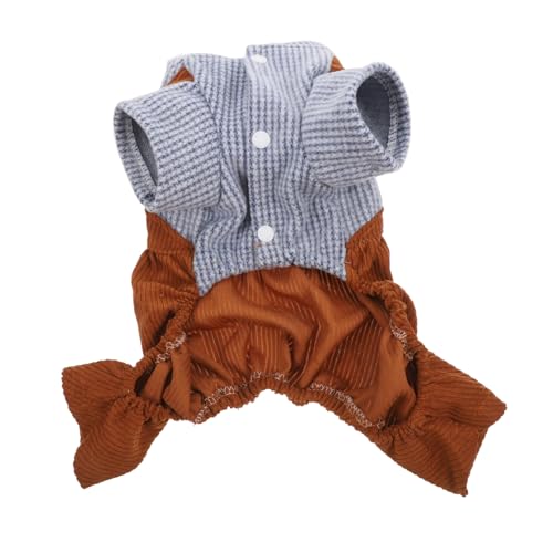 Gatuida Lustiges Gestreiftes Hundekostüm für Kleine Hunde Warme Overall Kleidung für Haustiere für Besondere Anlässe und Fotoshootings Bequem und Einfach Anzuziehen Haarausfall und Bringt von Gatuida