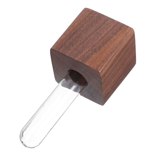 Gatuida Magnetischer Holzglasröhrchen Kühlschrankblume Blume Vase Magnet Resedrohr Pflanzer Süßes Mini Blumenvase Magnetische Wandrohr Pflanzer von Gatuida