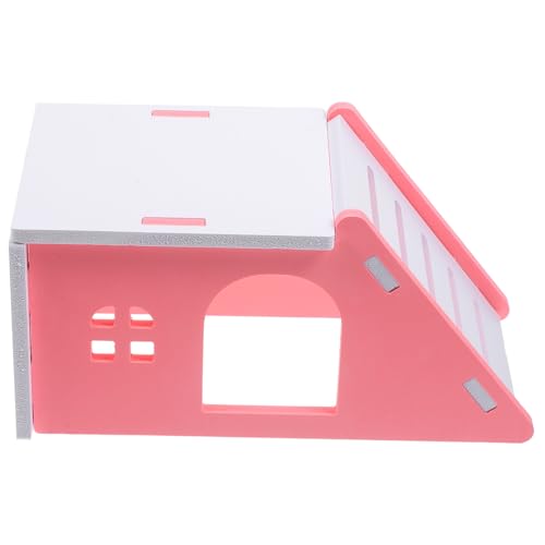 Gatuida Meerschweinchenheim Hütte Mini Verstecken Hamster Schlafen Ort Käfig Für Drinnen Versteckt Nest Plüsch Häuser Höhle Klein Rattenzubehör Entzückendes Rattenversteck Rattenhaus PVC von Gatuida