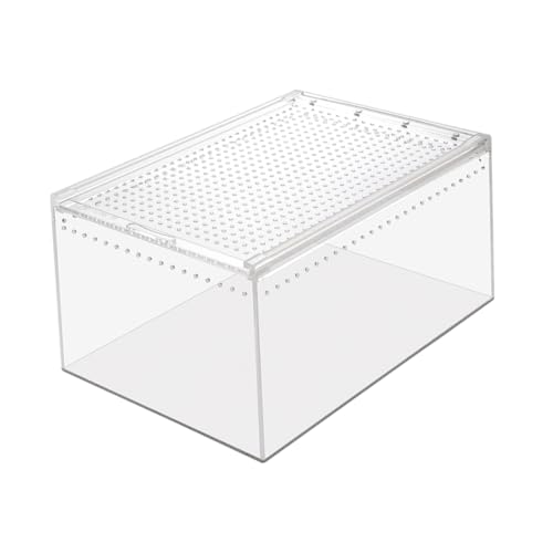 Gatuida Multifunktionale Reptilienbox Transparente Auslaufsichere Aufzuchtbox Für Spinnen Skorpione Schlangen von Gatuida