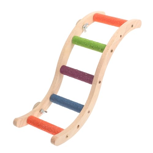 Gatuida Natürliche Holzleiter Vogelspielzeug Kletterleiter für Wellensittiche Papageien Nymphensittiche Kleintier Käfigzubehör Kletterspielzeug mit Krallenabnutzung für Zufällige Farbe Gatuida Natürliche Holzleiter Vogelspielzeug Kletterleiter für Wellensittiche Papageien Nymphensittiche Kleintier Käfigzubehör Kletterspielzeug mit Krallenabnutzung für Zufällige Farbe von Gatuida