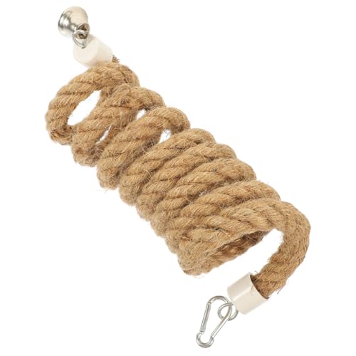 Gatuida Papageien kletterseilspielzeug Baumwollseil Vogelkäfig Schaukel mit Stabilen Clips Verstellbar für Kleine und Mittlere Vögel Parrot Rope Toy Rope Swing Bird Perch von Gatuida