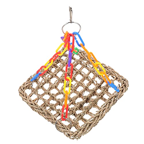 Gatuida Parrot Spielzeug Natürlichem Material Kletterspielzeug Für Wellensittiche Und Papageien Mit Schaukel Und Kletterfunktion Für Vögel Im Käfig von Gatuida
