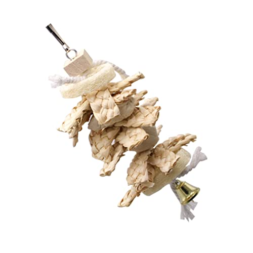 Gatuida Papageienspielzeug Loofah Schaukel mit Glocke Natürlicher Kauspielplatz für Kleine Vögel Sicherer Vogelkäfig Anhänger Buntes Parrot Pendant für Nymphensittich und Wellensittich Gatuida Papageienspielzeug Loofah Schaukel mit Glocke Natürlicher Kauspielplatz für Kleine Vögel Sicherer Vogelkäfig Anhänger Buntes Parrot Pendant für Nymphensittich und Wellensittich von Gatuida