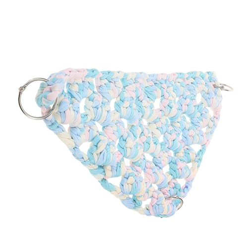 Gatuida Parrot Hammock Swing Mat aus Baumwollseil Dreieckiges Vogelnest Klettern Atmungsaktive Langlebige Hängematte für Papageien zur Krallenstärkung und Geistigen Gatuida Parrot Hammock Swing Mat aus Baumwollseil Dreieckiges Vogelnest Klettern Atmungsaktive Langlebige Hängematte für Papageien zur Krallenstärkung und Geistigen von Gatuida