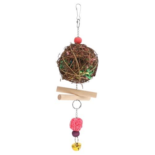 Gatuida Parrot Kauspielzeug mit Natürlichem Rattan Ball Bunter Käfig Anhänger für Wellensittiche Nymphensittiche Sittiche und Kleine Papageien Langlebiges zur Zufällige Zufällige Farbe Gatuida Parrot Kauspielzeug mit Natürlichem Rattan Ball Bunter Käfig Anhänger für Wellensittiche Nymphensittiche Sittiche und Kleine Papageien Langlebiges zur Zufällige Zufällige Farbe von Gatuida