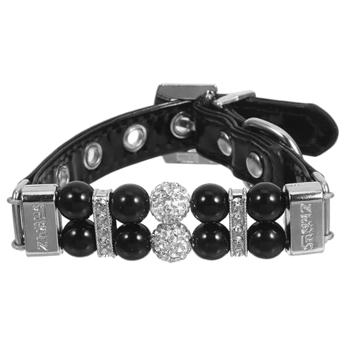 Gatuida Perlenkette für Hunde: Hundehalskette für Mädchen – süßes und modisches Haustierhalsband – Perlenschmuck für Welpen – Geschenke zum Anziehen von Haustieren von Gatuida