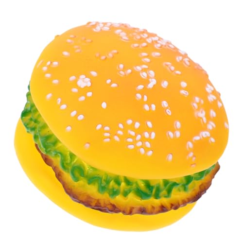 Gatuida Pet Kauspielzeug Hamburger Quietschspielzeug aus Vinyl Futterspielzeug für Kleine und Mittelgroße Hunde zur Zahnpflege für Spielspaß Gatuida Pet Kauspielzeug Hamburger Quietschspielzeug aus Vinyl Futterspielzeug für Kleine und Mittelgroße Hunde zur Zahnpflege für Spielspaß von Gatuida