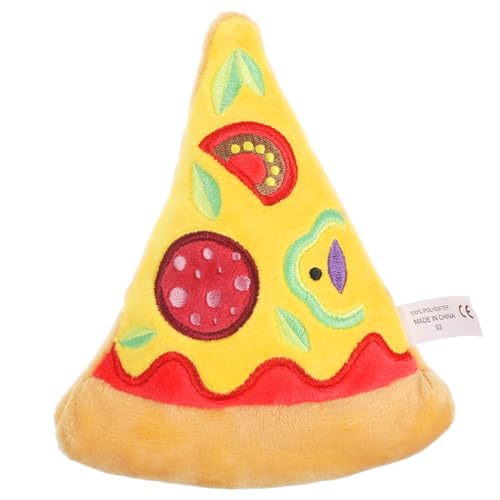 Gatuida Pizza Förmiges Quietschendes Plüschspielzeug Für Welpen Kauspielzeug Für Interaktives Für Kleine Und Mittelgroße Kuscheliges Mit Quietscher von Gatuida