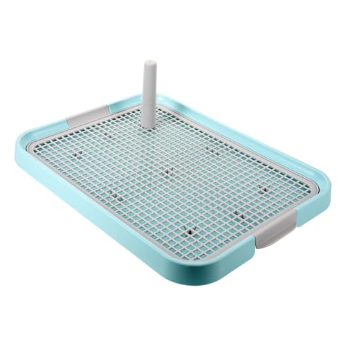 Gatuida Plastik Welpen Toilette mit Abnehmbarem Zwei Lagiges Indoor Hundeklo Tragbares Trainings Tablett für Kleine und Mittelgroße Hunde Langlebig und Hygienisch Fördert Saubere von Gatuida