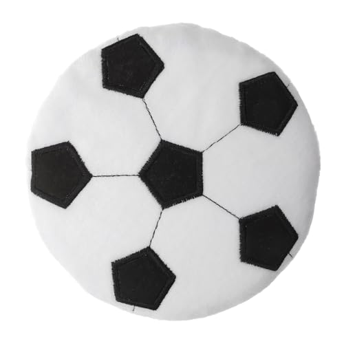 Gatuida Plüsch Fußball flugscheibe Interaktives Kuscheltier für Haustiere Sanftes Soccer Muster für Jungen und Mädchen Fördert Spielspaß und Bindung von Gatuida