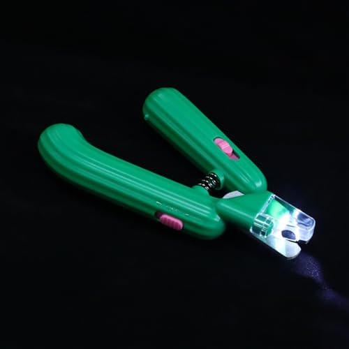 Gatuida Professioneller Nageltrimmer für Katzen und Kleine Hunde Scharf mit Rutschfestem Griff und Licht für Sicheres und Präzises Schneiden Cactus Design von Gatuida