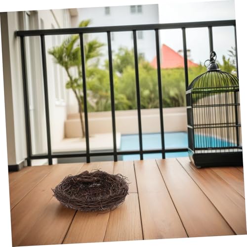 Gatuida Rattan Vogelnest Hängend Garten Dekoration Natürlich Geflochtenes Vogelhaus Ornament Wetterfest Für Innen Außen Osterdeko Terrasse Baum von Gatuida