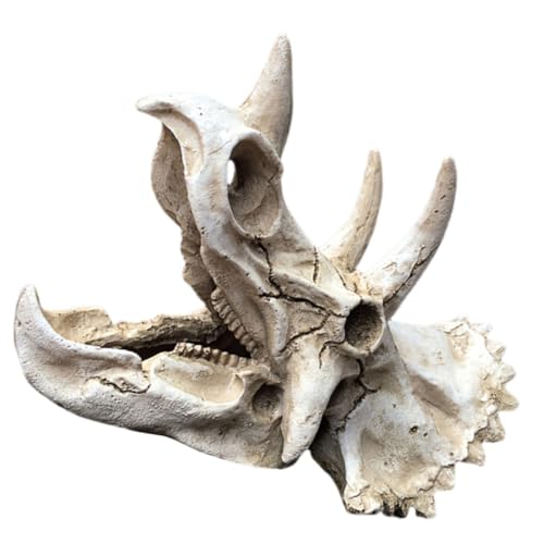 Gatuida Realistische Dinosaurier schädel Aquarium Deko aus Harz Künstliche Versteckhöhle für Fische und Reptilien Natürlicher Schutz und Dekoratives Ornament für Aquarium und Schreibtisch Gatuida Realistische Dinosaurier schädel Aquarium Deko aus Harz Künstliche Versteckhöhle für Fische und Reptilien Natürlicher Schutz und Dekoratives Ornament für Aquarium und Schreibtisch von Gatuida
