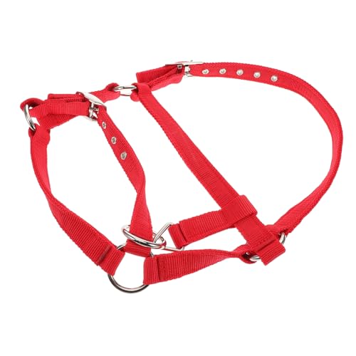 Gatuida Reittraining Für Gepolstertes Pferdehalfter Schafhalter Pferdekostüm Abbrechbares Pferdehalfter Kinnriemenabdeckung Strickhalfter Für Pferde Pferdeleine Nylon Rot von Gatuida