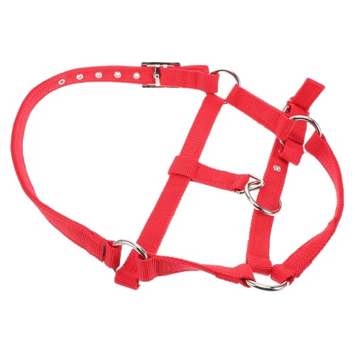 Gatuida Reittraining Für Pferdehalfter Aus Seil Kinnriemenabdeckung Gepolstertes Pferdehalfter Strickhalfter Für Pferde Schafhalter Pferdeleine Abreißbares Halfter Nylon Rot von Gatuida